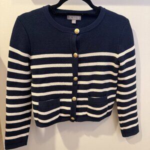 J Crew Emilie sweater lady jacket in stripe
